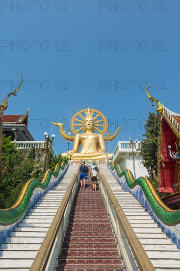 Big Buddha statue at the Wat Phra Yai Ko Pan Temple in Ban Bo Phut