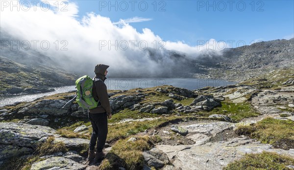 Hiker on a path