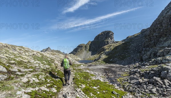 Hiker on a path