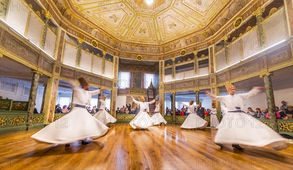 Dancing dervishes from the Sufi Mevlevi Order