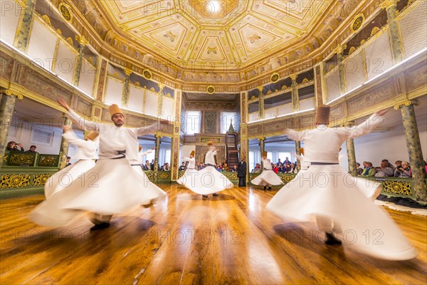 Dancing dervishes from the Sufi Mevlevi Order