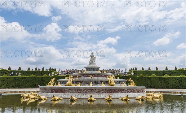 Latona Fountain in Gardens of Versailles