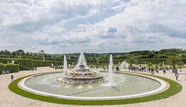 Latona Fountain in Gardens of Versailles