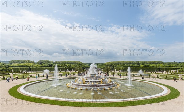 Latona Fountain in Gardens of Versailles