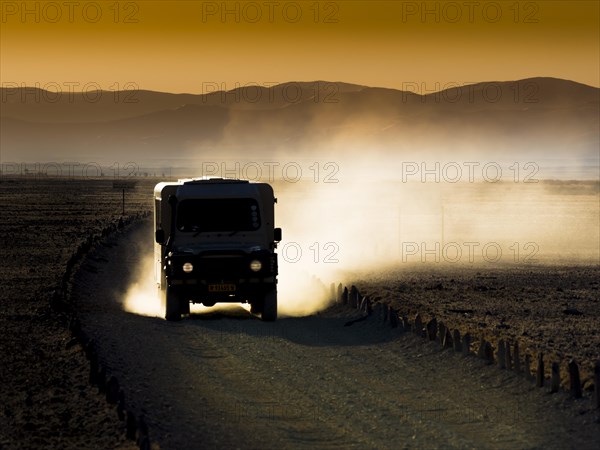 Land Rover driving in the Kulala Wilderness Reserve