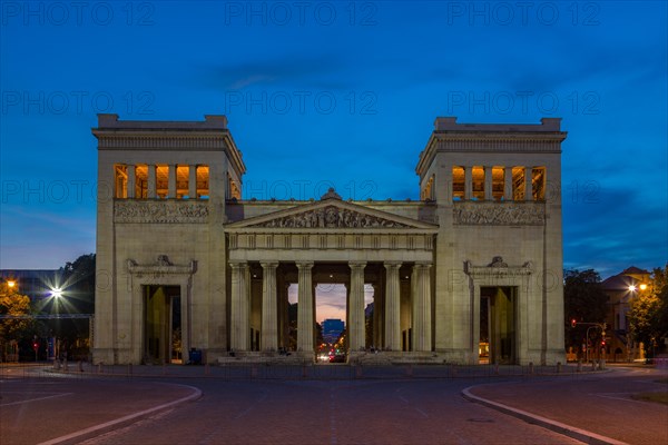 Propylaea Konigsplatz at dusk