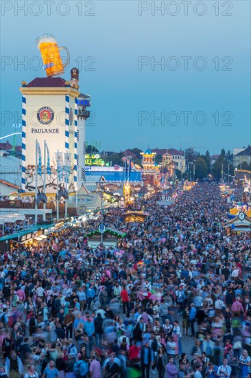 Visitors at Oktoberfest