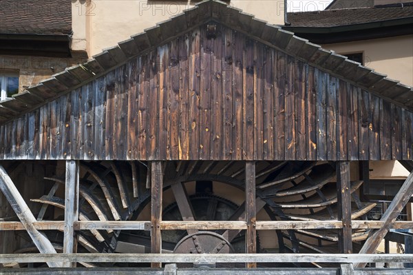 Waterwheel of a former hammer mill