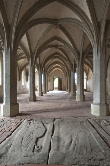 Three-nave crypt of the former monastery Kreuzthal-Maria Burghausen