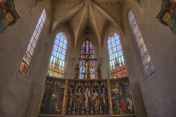 Chancel with late Gothic shrine altar