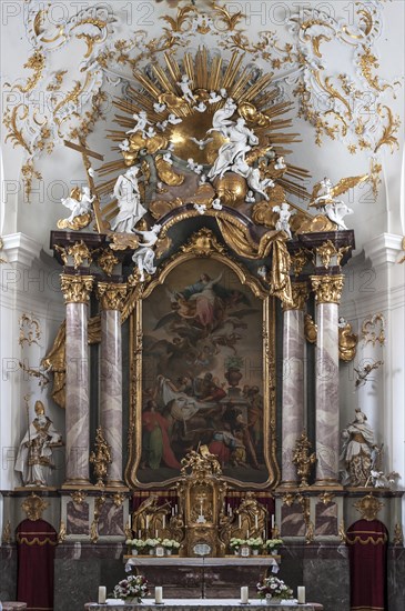 High altar in the late Baroque monastery church