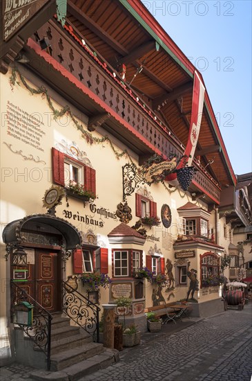 View in an alley of the historic centre