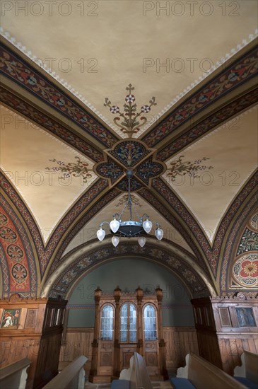 Vaults and confessional in the monastery church