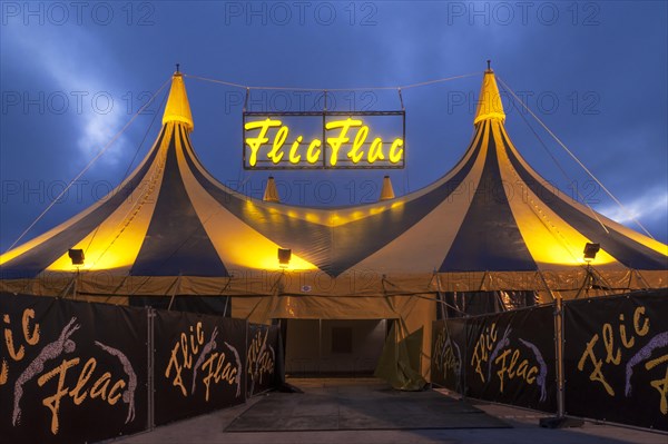 Entrance circus tent