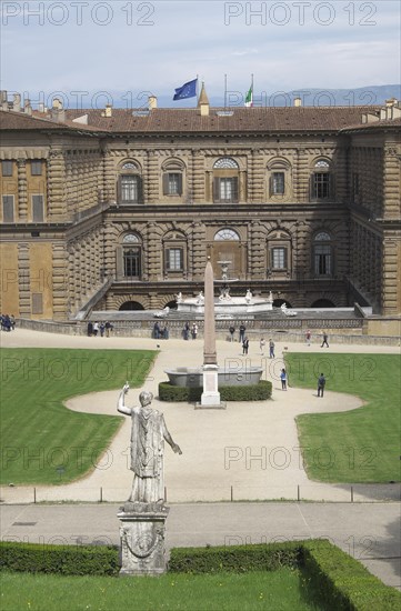 Giardino di Boboli with the Palazzo Pitti