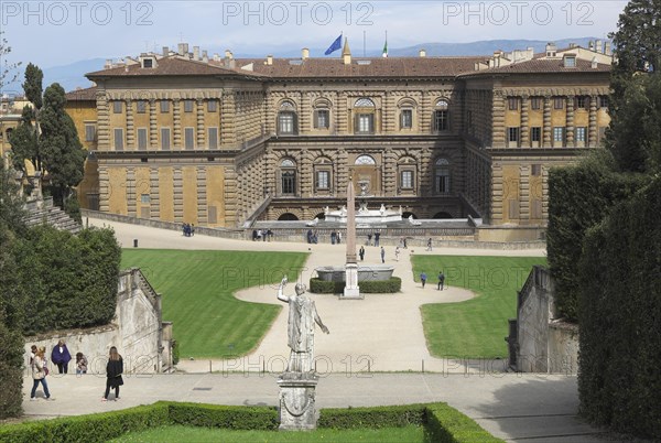 Giardino di Boboli with the Palazzo Pitti