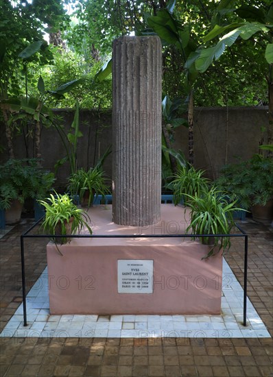 Grave of fashion designer Yves Saint-Laurent