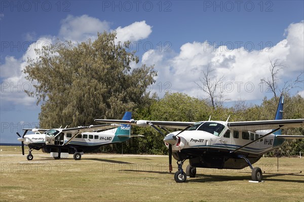 Cessna Caravan 208 Sea Air on unpaved airfield