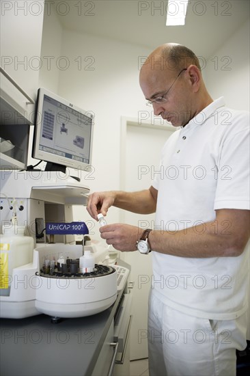 Doctor in medical laboratories