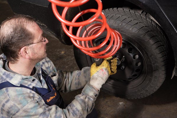 Tire repair shop