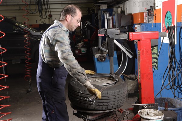 Tire repair shop