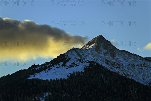 Cloudy sunrise at the Weisshorn