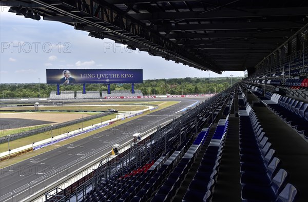 Billboard for the king at the racetrack Chang International Circuit