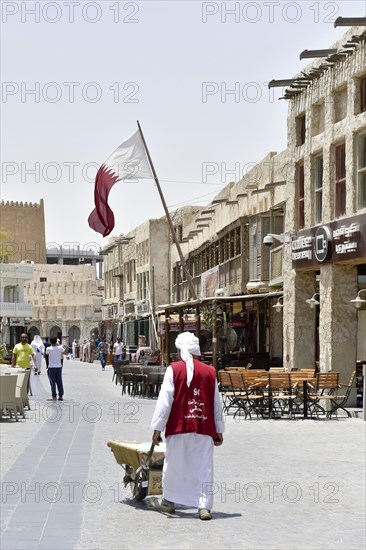 Man with Garette in the Wakif Souk or Souq Waqif