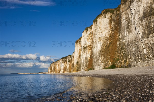 Chalk cliffs on the coast near Saint-Valery-en-Caux