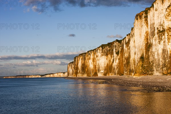 Chalk cliffs on the coast near Saint-Valery-en-Caux