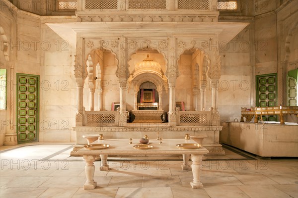 Interior of the Jaswant Thada mausoleum