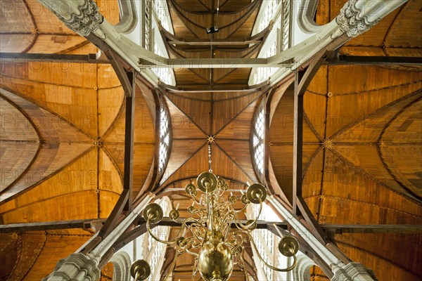 Wooden ceiling in the Oude Kerk