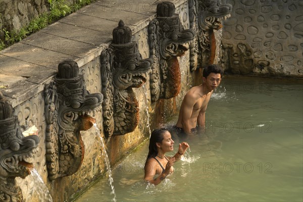 Holy hot springs Air Panas in Banjar