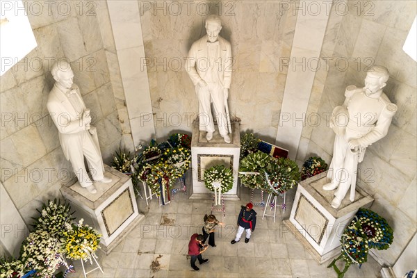 Statues of the founding fathers of the Dominican Republic