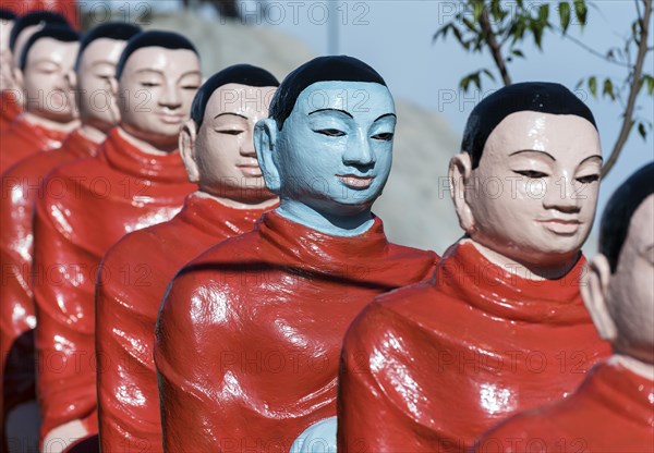 Statues of monks