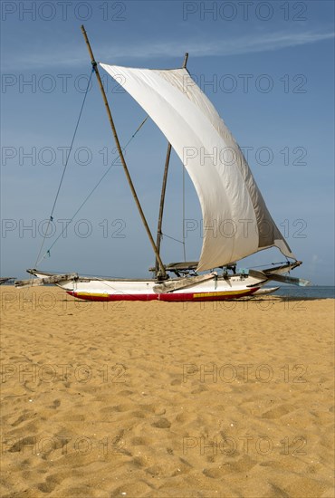 Traditional catamaran fishing boat