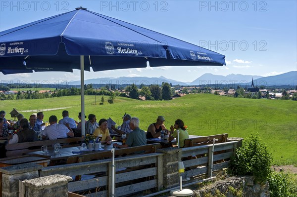 Reutberg abbey beer garden in Sachsenkam