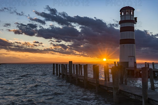 Lighthouse at sunset