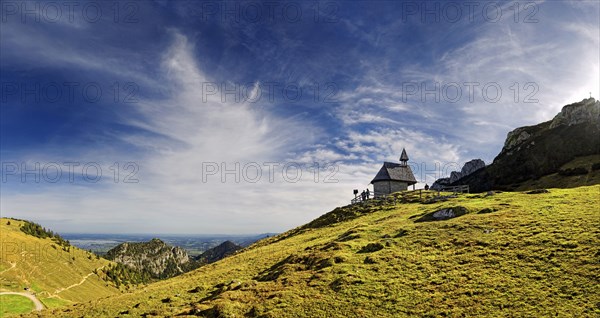 Steinling Alm Chapel below Kampenwand