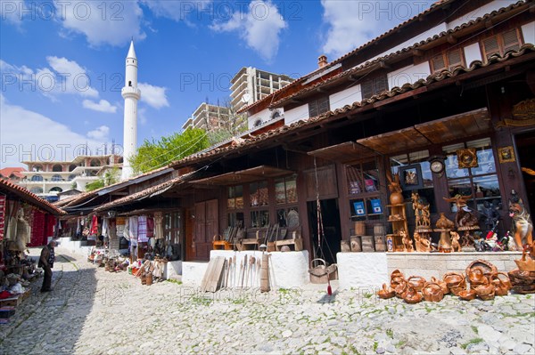 Souvenirs for sale in traditional houses
