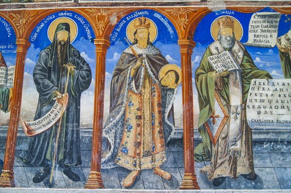 Orthodox wall paintings at the Saint Jovan Bigorski Monastery