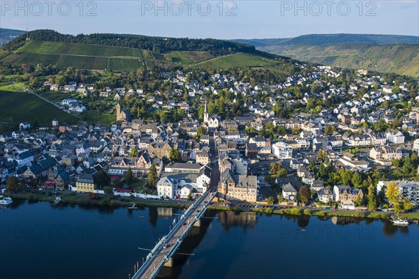View across Traben-Trarbach and the Moselle river