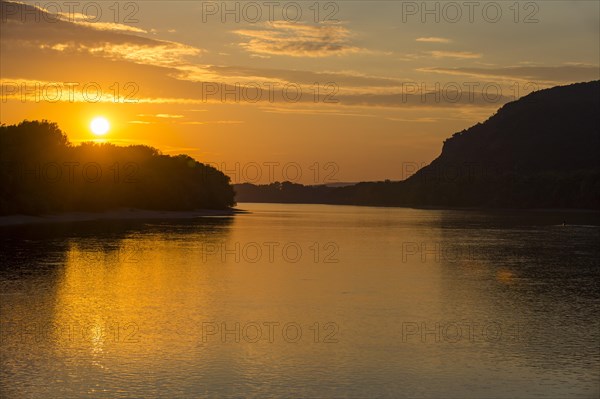 Sunset over the Danube