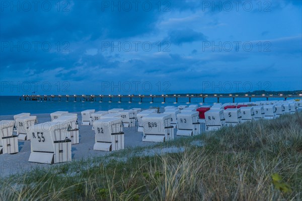 Beach chairs on the beach