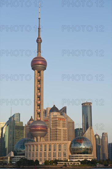 Skyline with skyscrapers