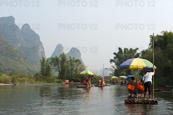 Bamboo rafts