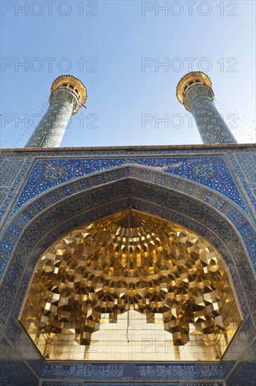 Colourful ornamented minarets