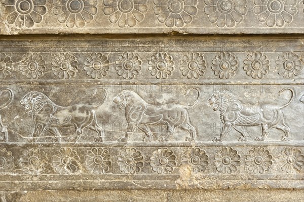 Ancient relief of the Achaemenid