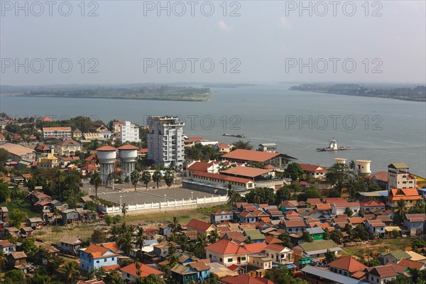 Views of Mekong river and the city