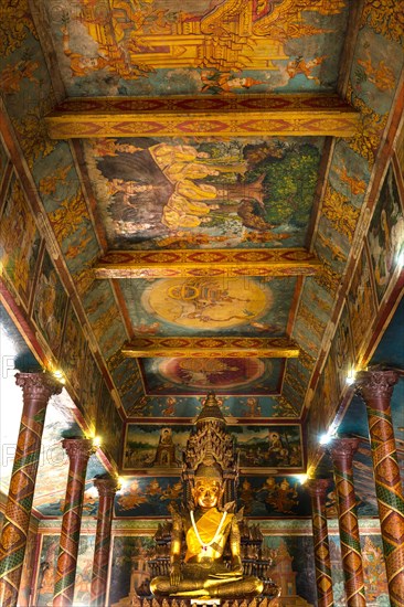 Bronze Statue and ceiling paintings